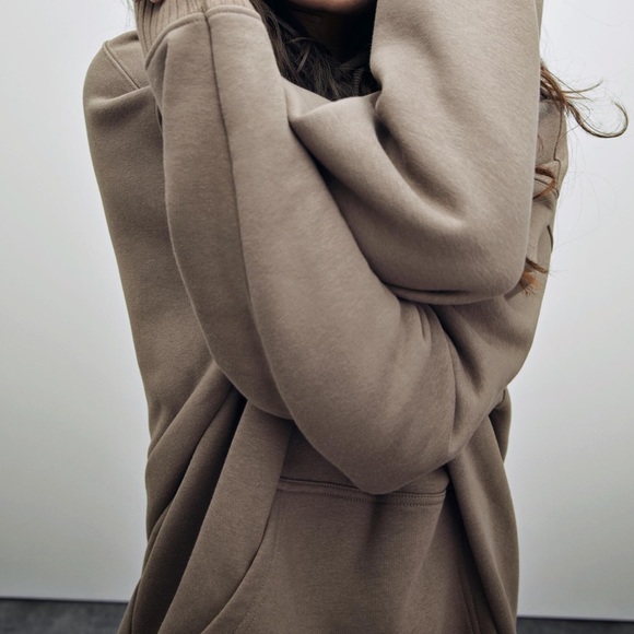 ZARA Oversized Hooded Sweatshirt - Picture 4 of 7